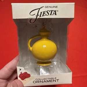 Fiesta Miniatures Carafe‎ Ornament With Box Yellow 3"